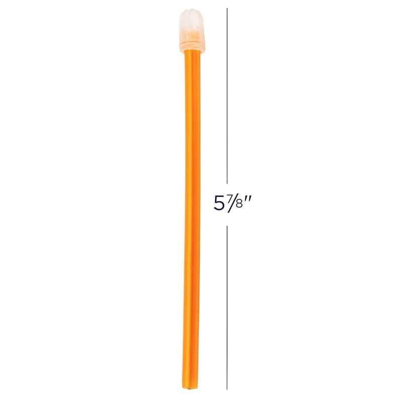 Practicon Orange Total Comfort Colorflex Disposable Saliva Ejectors, with Cushioned Flexible Tip, Soft Tip Aspirators, Dental Evacuation Suction Tips, 100 Pack - Image 3
