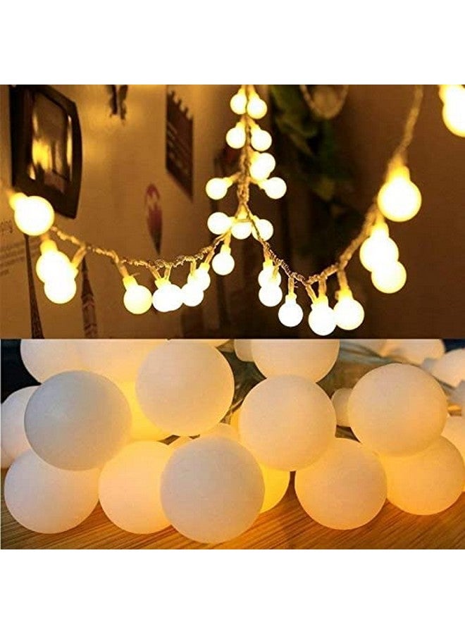 One94Store سلسلة أضواء LED كروية حليبية بطول 3 متر وسمك 14 لواحد94 ستور لتزيين المنزل - أضواء خرافية مرنة ومقاومة للماء للأسرة، الغرف، وتزيين الشرفات (كرات حليبية، عبوة من 2)  - Image 4