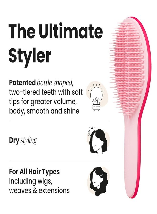 JAMBUVANTI 1Pack, New Ultimate Detangler Hairbrush, Eliminates Knots & Reduces Breakage for All Hair Types, Regular & Travel-Size - Eco-Friendly Detangling Brush. - Image 3