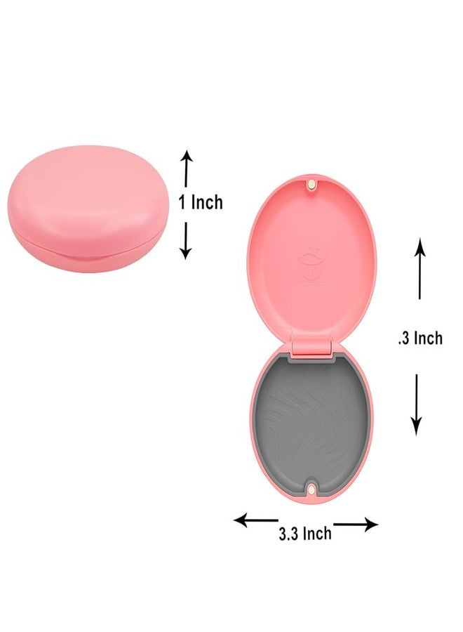 Dentosmile Slim Aligner Case/Aligner and Retainer Case/Dental Orthodontic Retainer Box - Rose Pink Colour with Silicone Layer and Cotton Carry Bag - Image 2