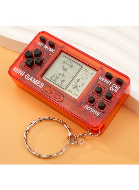 When Bored, Unzip And Play Games Tetris Classic Nostalgic Game Machine Parent-child Interactive Mute Student Toy-Color:transparent Red