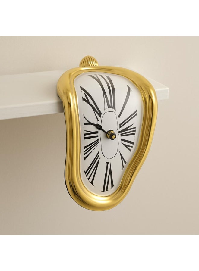Melting Clock For Home And Office Decoration - Gold