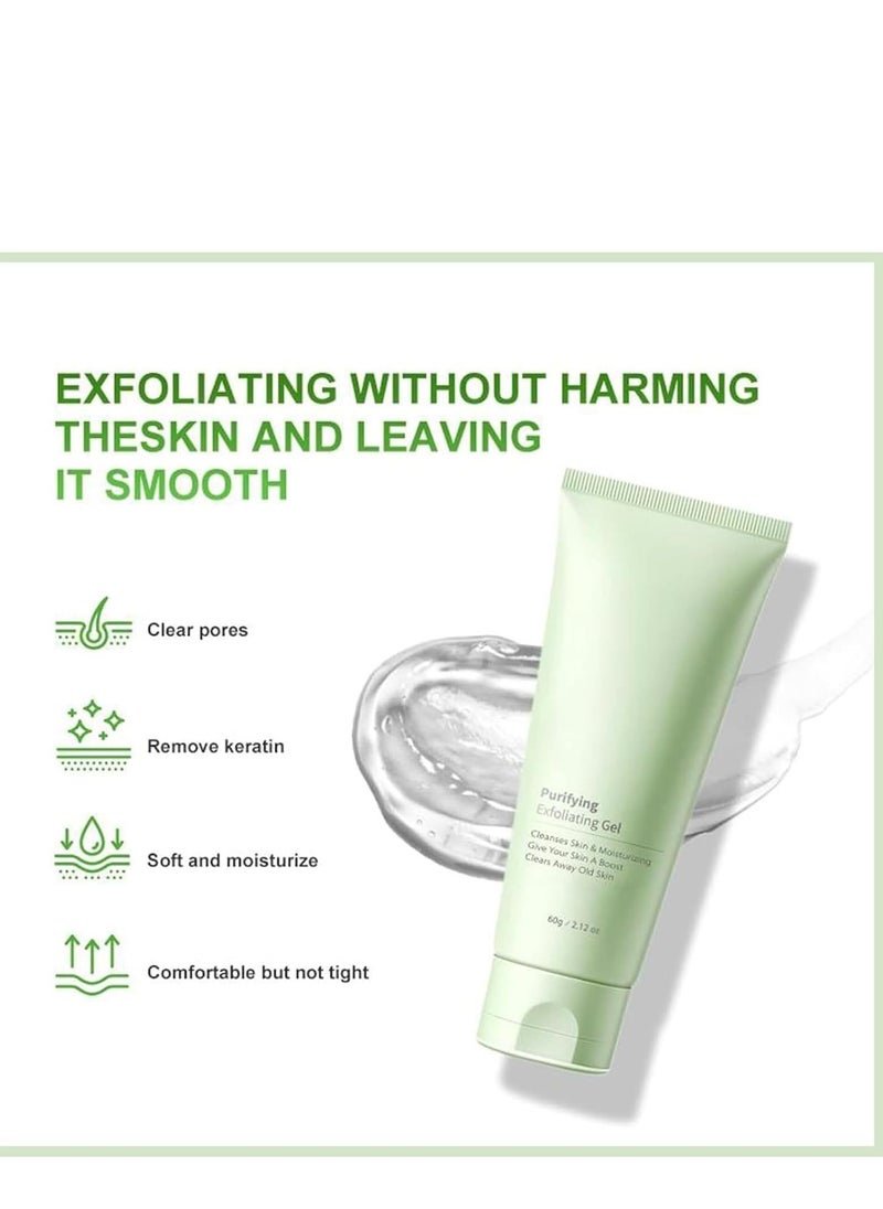 Generic - Purifying Exfoliating Gel, Deep Cleansing Scrub for Face & Body, Clear Pores, Gentle Formula, Ideal for Sensitive Skin (2.12 Oz) - Image 1