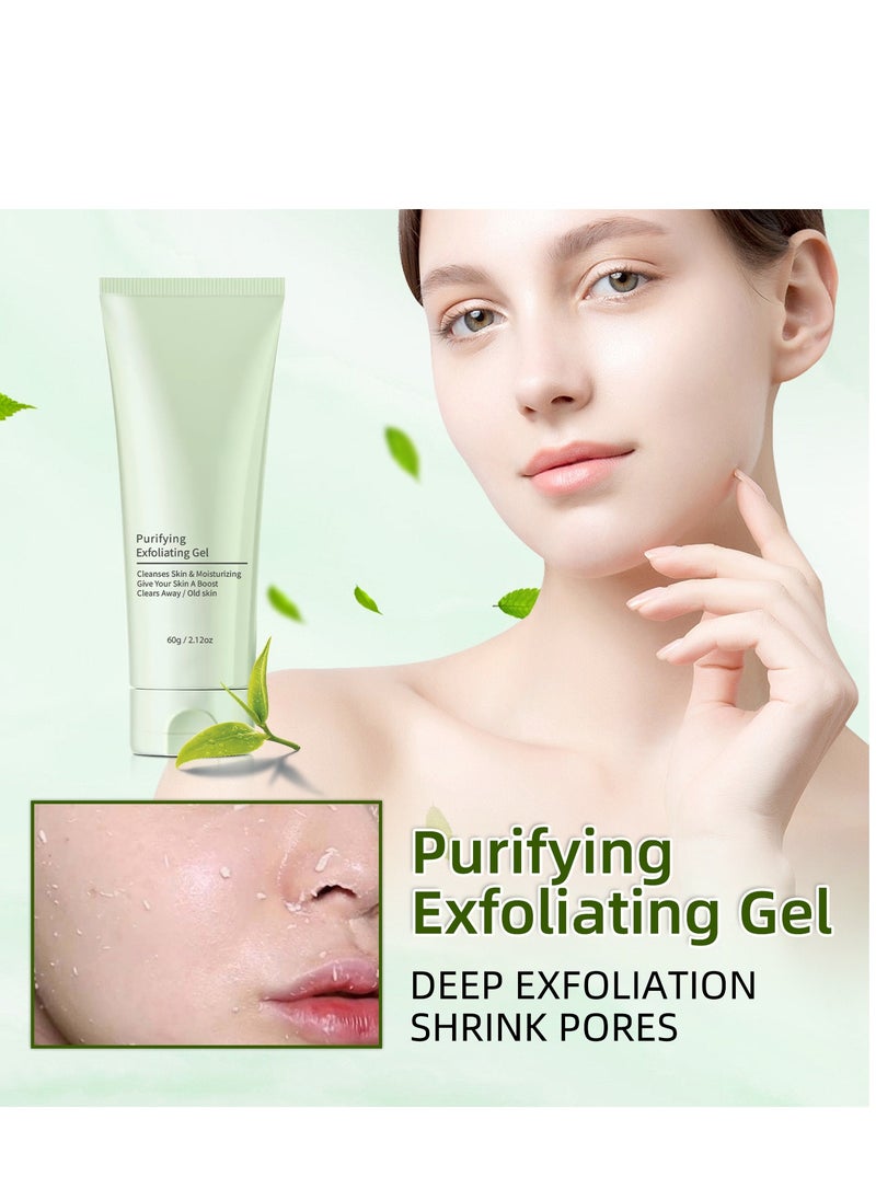 Generic - Purifying Exfoliating Gel, Deep Cleansing Scrub for Face & Body, Clear Pores, Gentle Formula, Ideal for Sensitive Skin (2.12 Oz) - Image 1