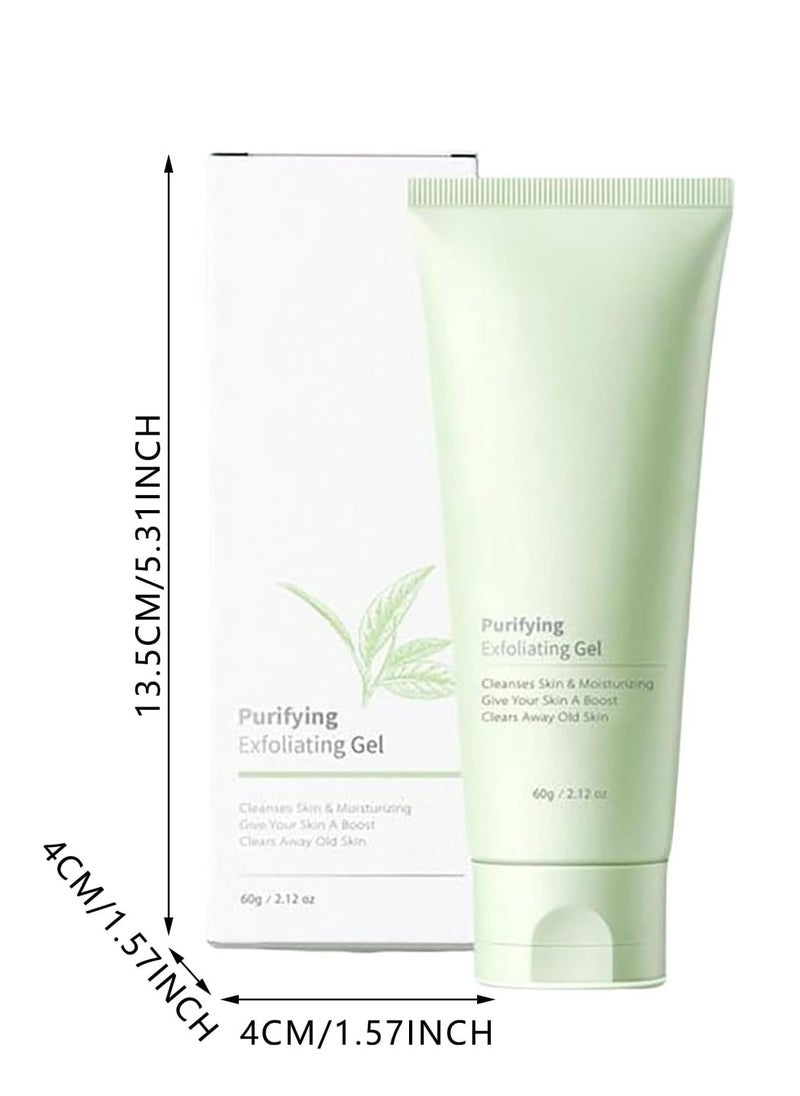 Generic - Purifying Exfoliating Gel, Deep Cleansing Scrub for Face & Body, Clear Pores, Gentle Formula, Ideal for Sensitive Skin (2.12 Oz) - Image 1