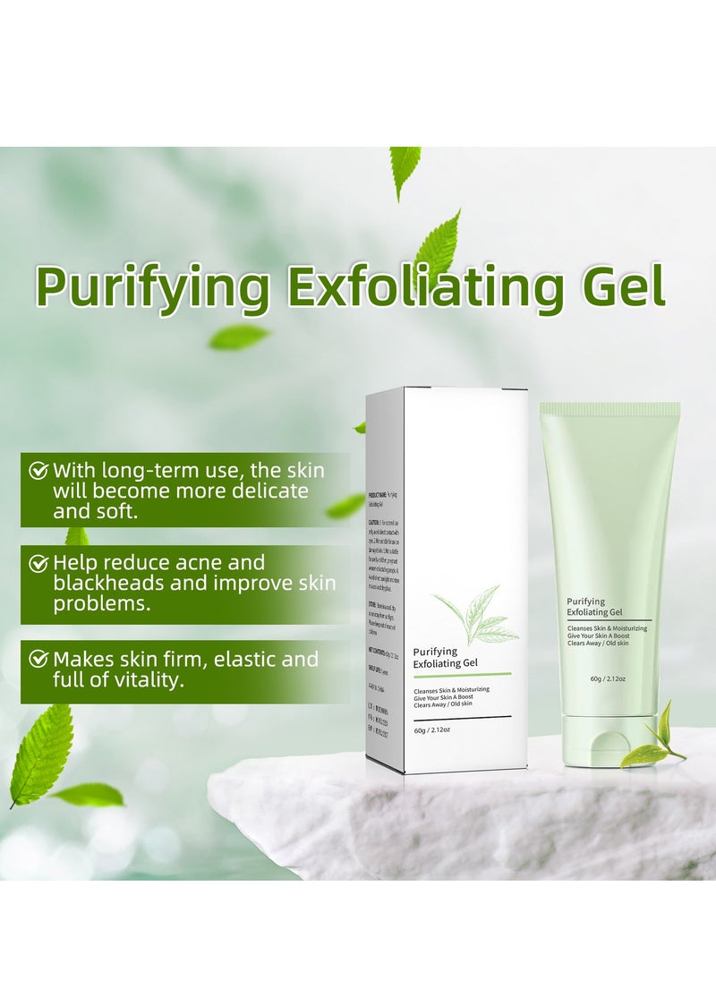 Generic - Purifying Exfoliating Gel, Deep Cleansing Scrub for Face & Body, Clear Pores, Gentle Formula, Ideal for Sensitive Skin (2.12 Oz) - Image 1