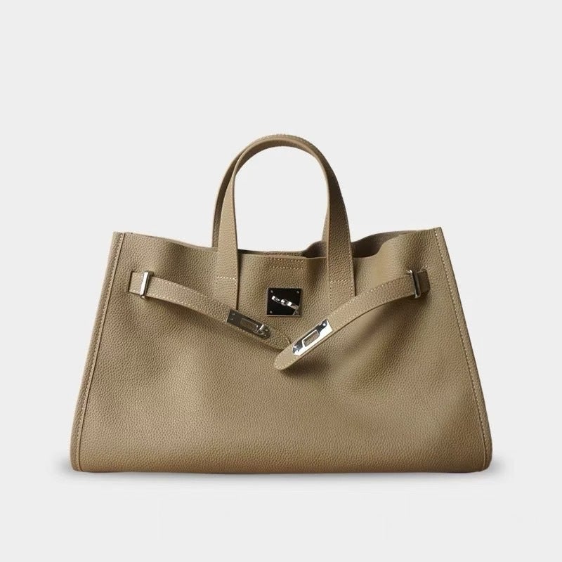 Genuine Leather Tote Bag Crossbody Shoulder Bag 2025 Trendy Handbag - Image 1