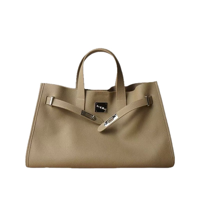 Genuine Leather Tote Bag Crossbody Shoulder Bag 2025 Trendy Handbag - Image 2