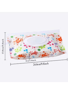 Bebiland 6 Pack Refillable Baby Wet Wipe Pouches Portable Travel Wipes Dispenser Reusable Wet Wipe Bag Eco Friendly and Lightweight Travel Baby Wipes Container with Sealed Zipper  - Image 2