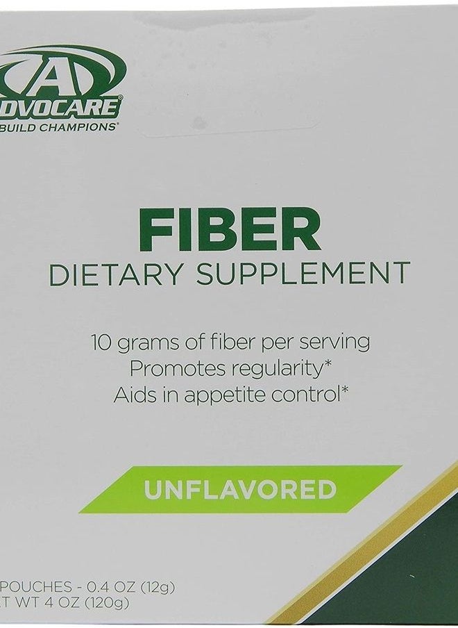 AdvoCare - Fiber Dietary Supplement - Fiber Powder Supplement with Soluble and Insoluble Fiber - Unflavored - 10 Pouches - Image 1