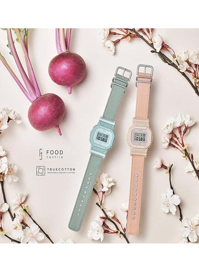 CASIO Digital Square Shape Fabric Wrist Watch GMD-S5600CT-4DR - 40 Mm  - Image 4