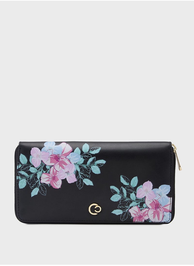 CAPRESE CAPRESE-Shanaya Zip Around Wallet Large Black  - Image 1