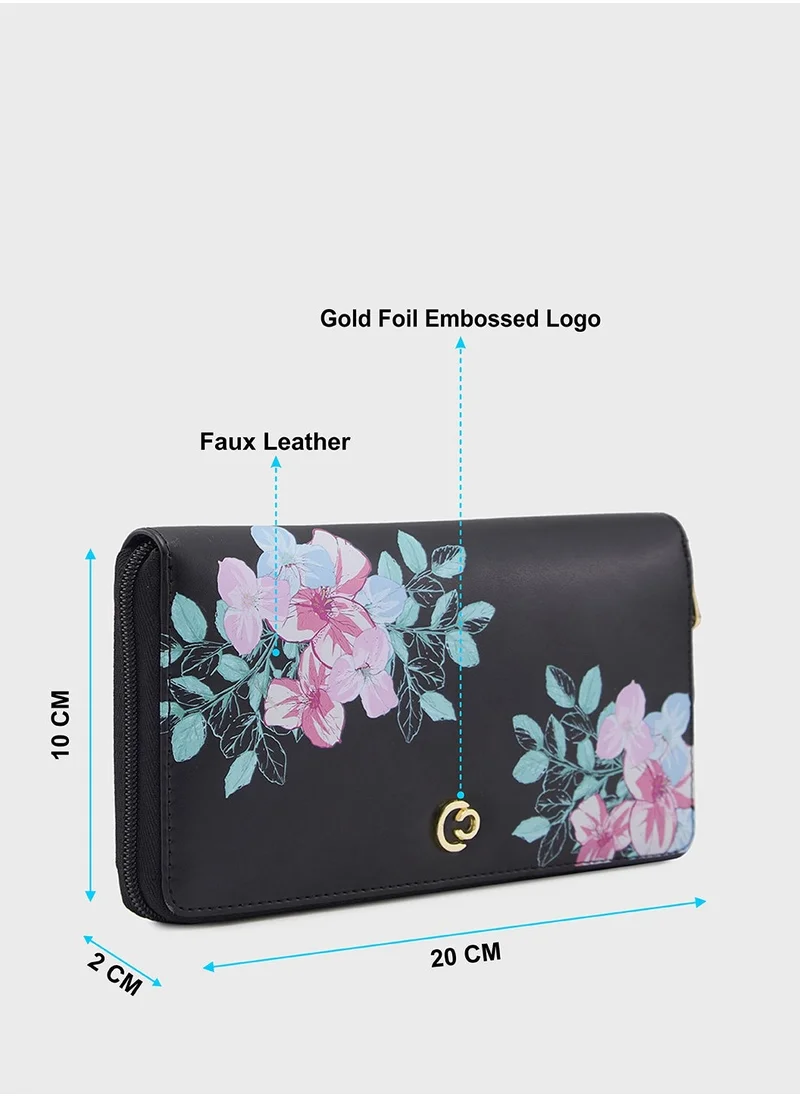 CAPRESE CAPRESE-Shanaya Zip Around Wallet Large Black
