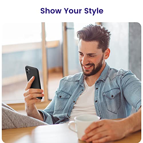 OTOFLY Compatible with iPhone 11 Pro Max Case,Ultra Slim Fit iPhone Case Liquid Silicone Gel Cover with Full Body Protection Anti-Scratch Shockproof Case (Black) - Image 5