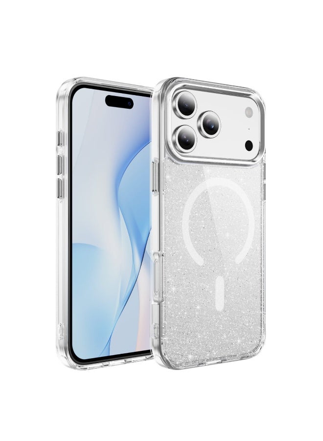 Crystal Magnetic Ring Case Compatible with iPhone 16 Pro Max - Image 1
