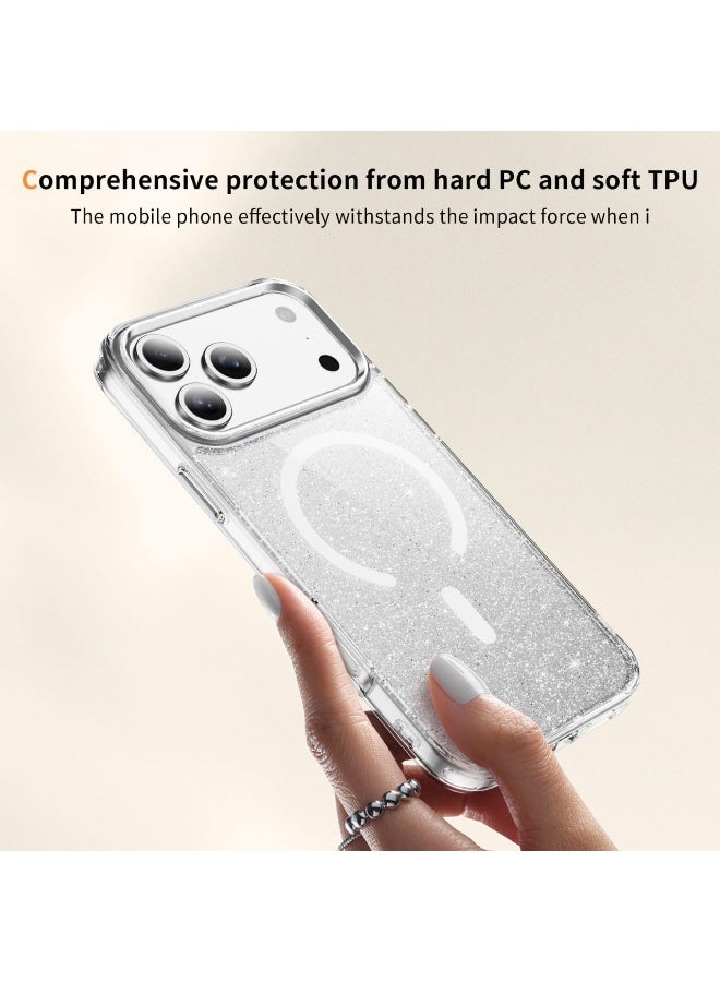 Crystal Magnetic Ring Case Compatible with iPhone 16 Pro Max - Image 3