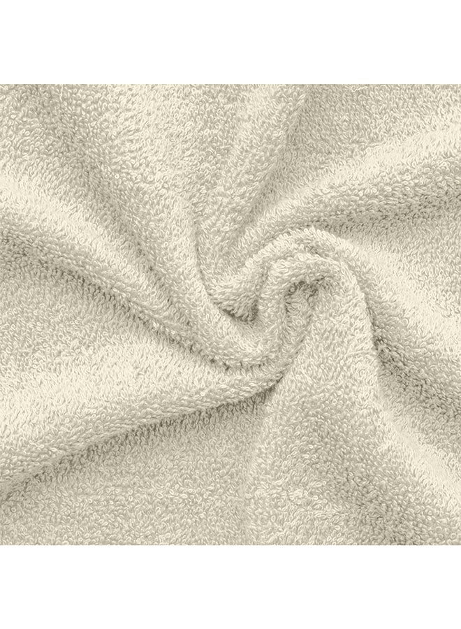 طقم مناشف يد سريعة الامتصاص مكون من 4 قطع كريمي 40 × 70 سم - Image 3