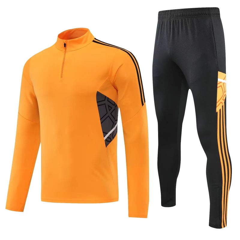 Generic Soccer Training Thick Jacket Warm Long-Sleeve Customizable 6005 Yellow 