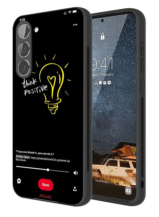 Tolwak Samsung Galaxy S23 Plus 5G Protective Case Cover Think Positive - Image 1