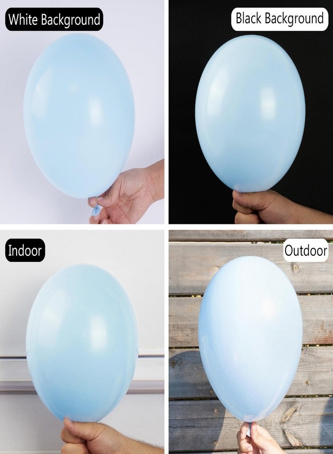 PartyWoo Pastel Blue Balloons, 50 pcs 12 Inch Pale Blue Balloons, Blue Balloons for Balloon Garland Balloon Arch as Birthday Party Decorations, Wedding Decorations, Baby Shower Decorations, Blue-Q13 - Image 2