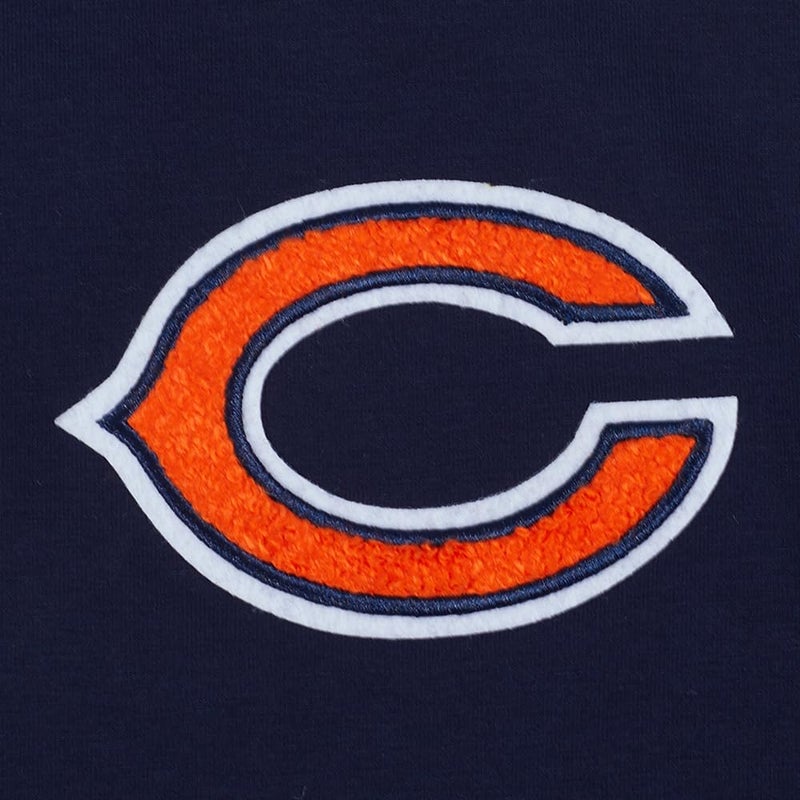 Pro Standard Womens NFL Chicago Bears Classic Chenille Short Sleeve Boxy Tee Midnight Navy M - Image 4