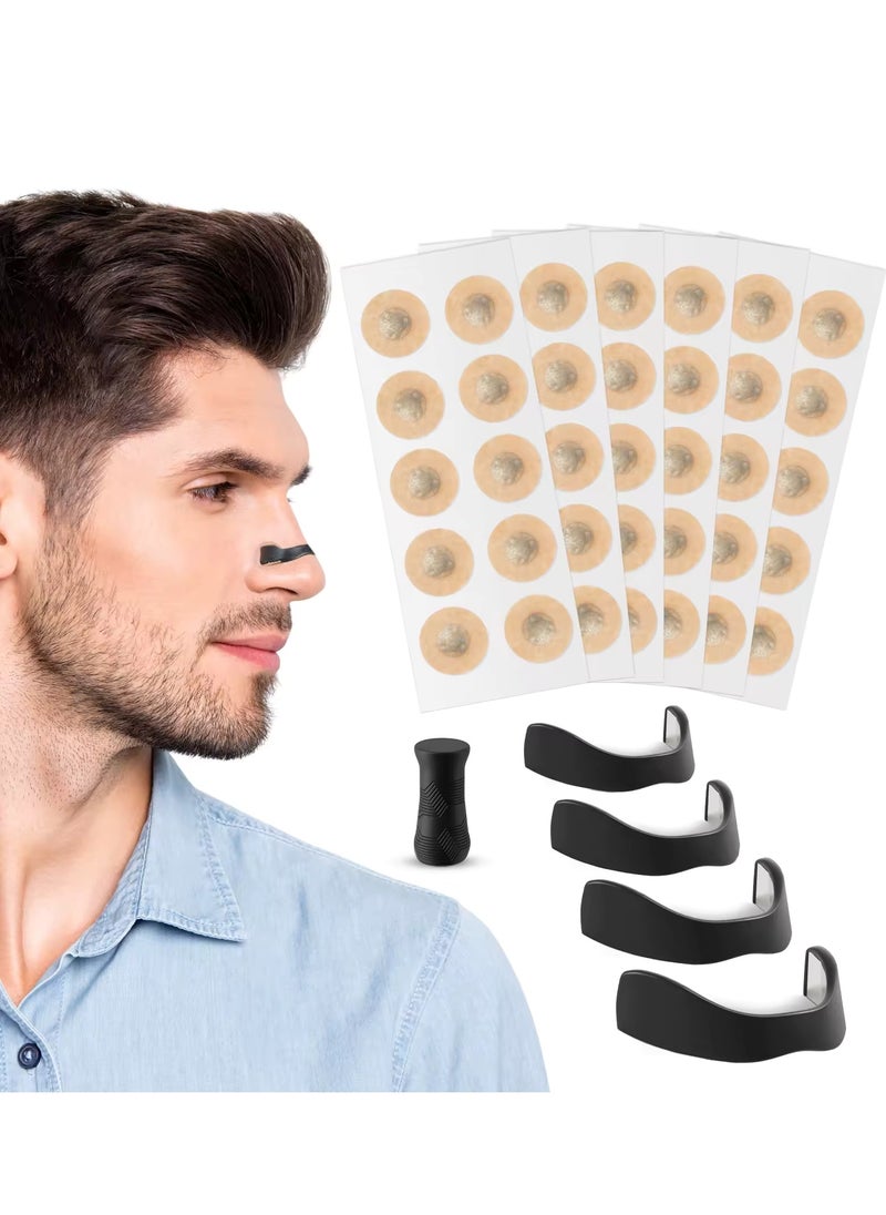 Yecuce - Nasal Strips Kit for 30 Days Use Magnetic Nasal Strip to Boost Oxygen Intake Anti Snoring Clip Improve Sleep Quality No Medicine or Chemicals Sweat Resistant Skin Safe Magnetic Nose Strip Sleep Strips Magnetic Nose Clip for Men and Women - Image 1