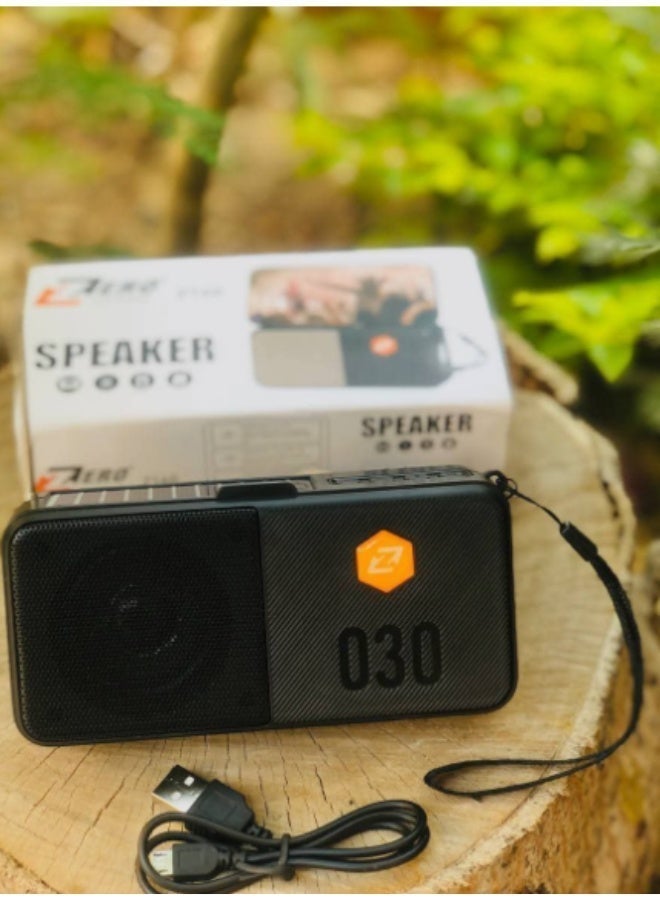 Zero Z160 Portable Solar Powered Bluetooth Speaker with FM Radio Built in High Brightness LED Flashlight USB and TF Card Ports and Durable Carrying Strap for Outdoor Camping and Emergency Use - Image 4