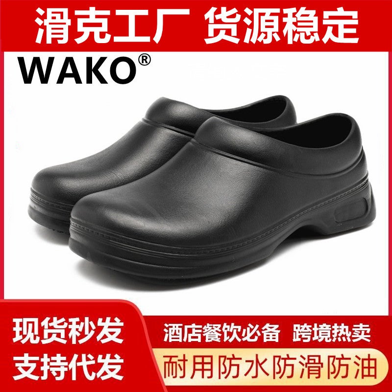 أحذية شيف WAKO أحذية مطبخ غير قابلة للانزلاق أحذية عمل مقاومة للزيت مقاومة للماء مقاومة للاهتراء أحذية مطبخ خلفية أحذية مطاطية خاصة من EVA - Image 2
