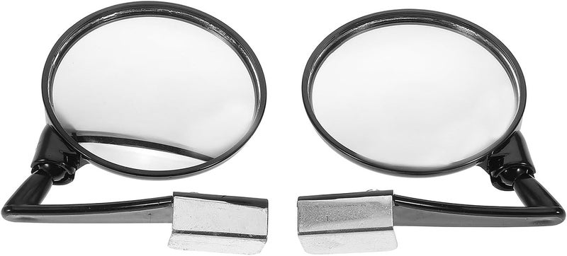 Car Blind Spot Mirror 2pcs Universal Front Wheel Auxiliary Convex Rearview Side Mirror with 360° Panoramic View for Parking and Driving Safety, Black Left Right - Image 1