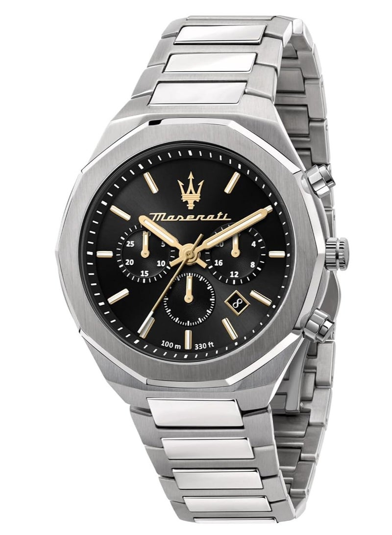 مازيراتي   ساعة كرونوغراف رجالية ستانلس ستيل, سوار - Image 1