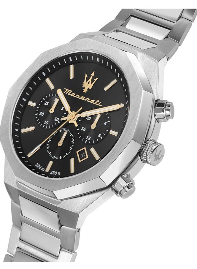 مازيراتي   ساعة كرونوغراف رجالية ستانلس ستيل, سوار - Image 3