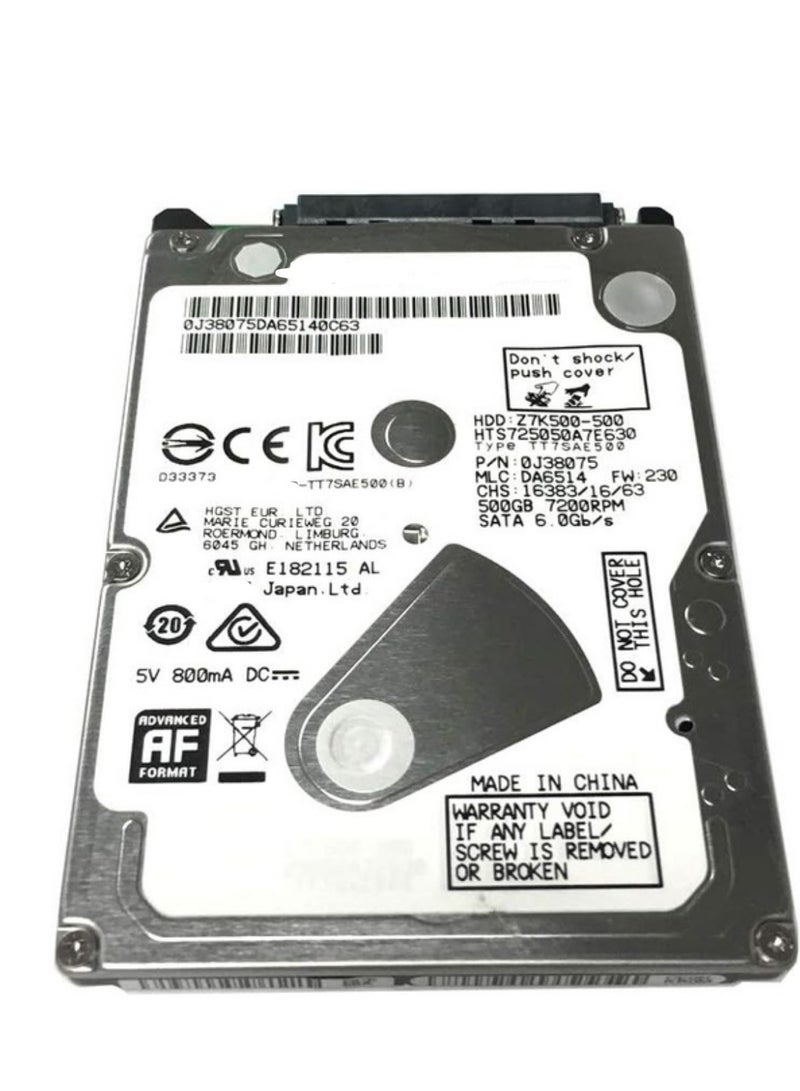 500GB 7200RPM 32MB Cache SATA 6.0Gb/s 2.5-inch Internal Notebook Hard Drive