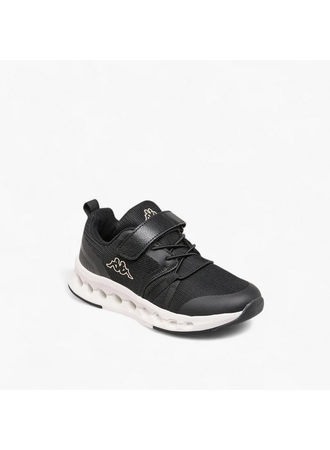 كابا Girls' Logo Print Sports Shoes with Hook and Loop Closure
