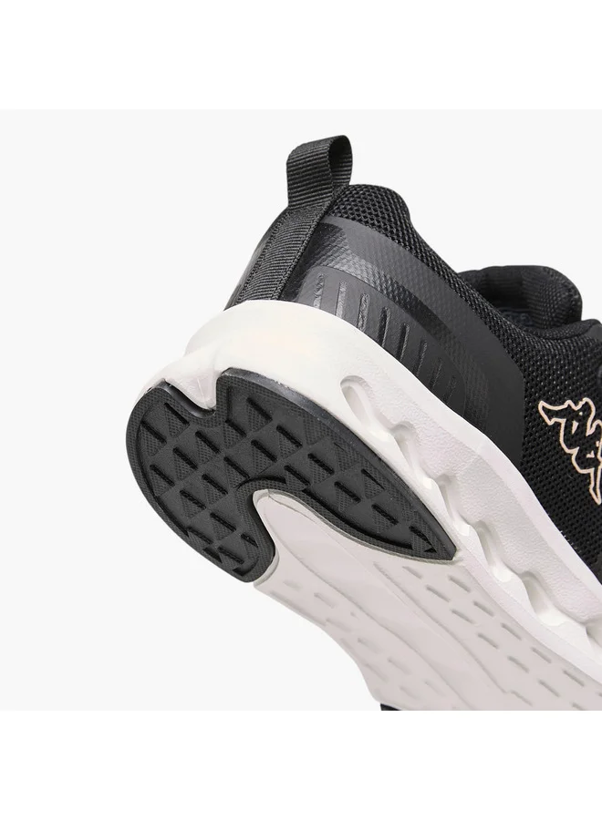 Kappa Girls' Logo Print Sports Shoes with Hook and Loop Closure