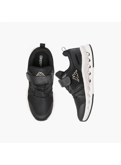 Kappa Girls' Logo Print Sports Shoes with Hook and Loop Closure