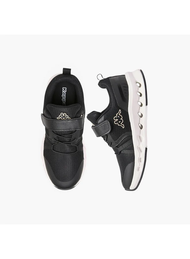 كابا Girls' Logo Print Sports Shoes with Hook and Loop Closure