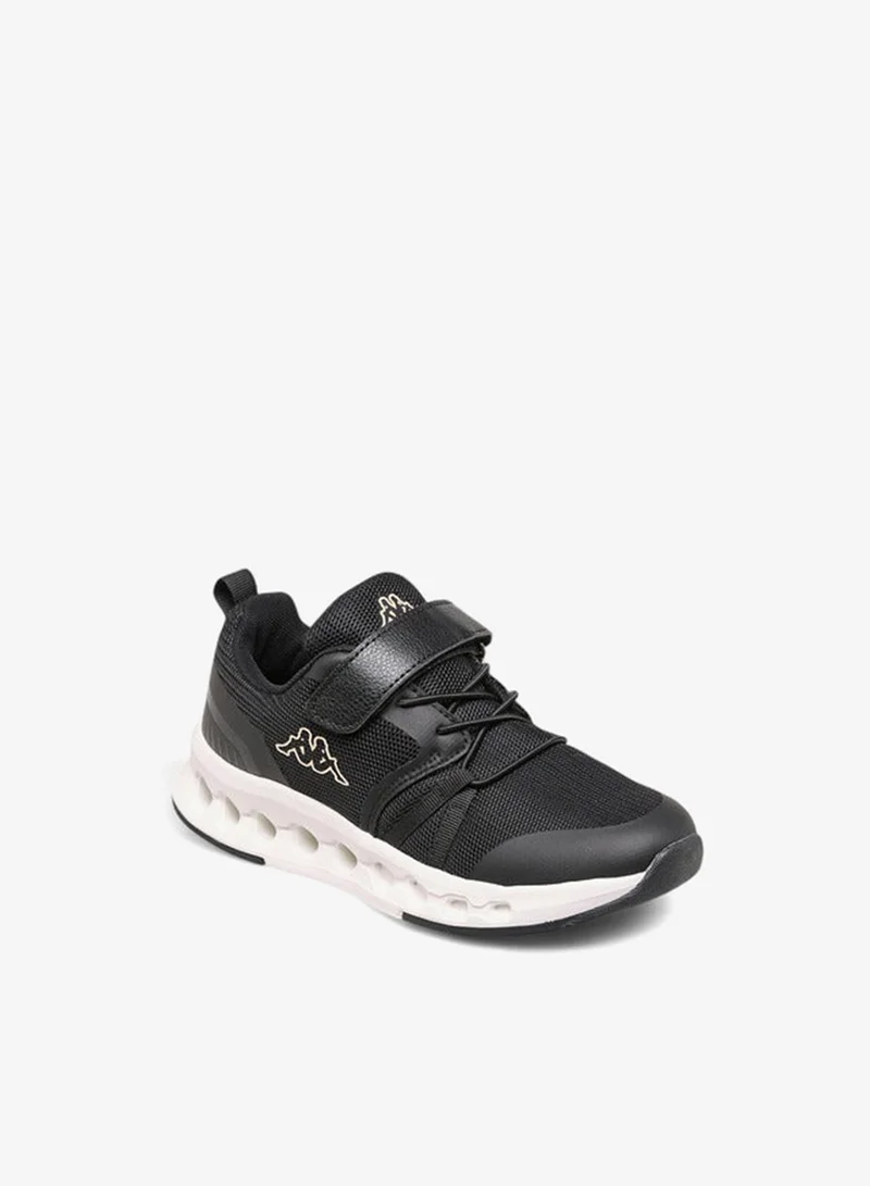 Kappa Girls' Logo Print Sports Shoes with Hook and Loop Closure