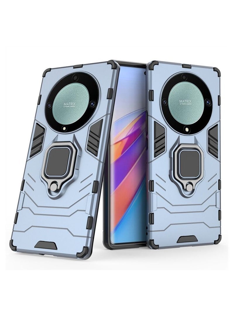WAOKN For Honor X9a Case Shockproof Silicone Armor PC TPU Protective Phone Back Cover New Shockproof Bumper PC Armor Ring Magnetic Holder For Huaiwei Honor X9A  - Image 3