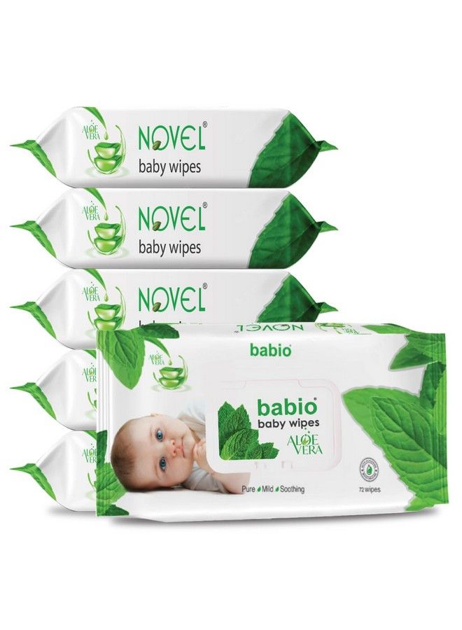 Novel Baby Wet Wipes (Pack Of 6 72 Sheet) - Image 1
