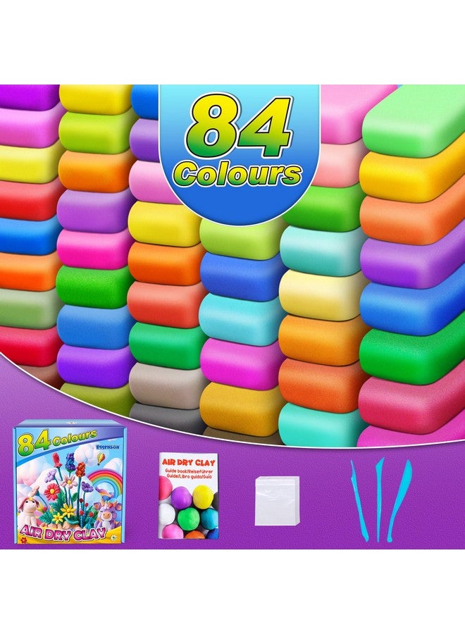 ESSENSON Magic Clay - Air Dry Clay 84 Colors, Modeling Clay for Kids with Tools, Soft & Ultra Light, Toys Gifts for Age 3 4 5 6 7 8+ Years Old Boys Girls Kids - Image 2