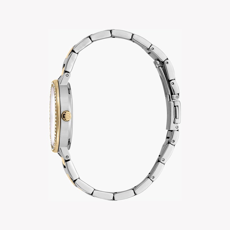 ESPRIT Women's Silver & Gold Stainless Steel Watch, White Mother of Pearl Dial|ES1L228M2095 - Image 3