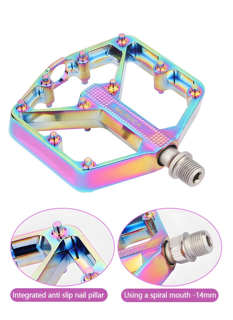 GROIC Mountain Bike Pedals MTB Bicycle Flat Aluminum Bearing Lightweight Platform for Road BMX  - Image 4