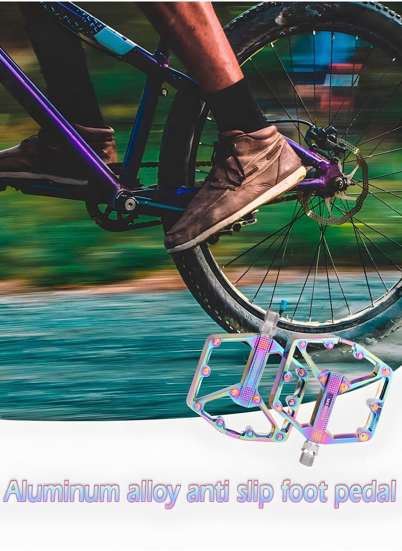 GROIC Mountain Bike Pedals MTB Bicycle Flat Aluminum Bearing Lightweight Platform for Road BMX  - Image 5