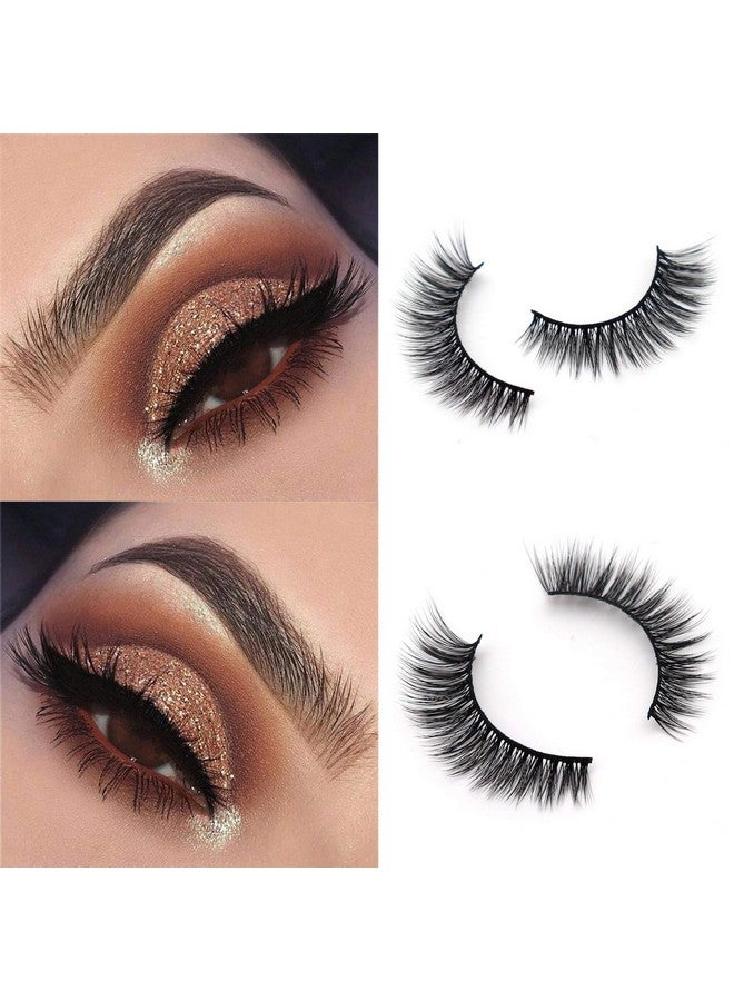 Veleasha 5D Faux Mink Lashes Handmade Luxurious Volume Fluffy Natural False Eyelashes 7 Pairs (Wing) - Image 2