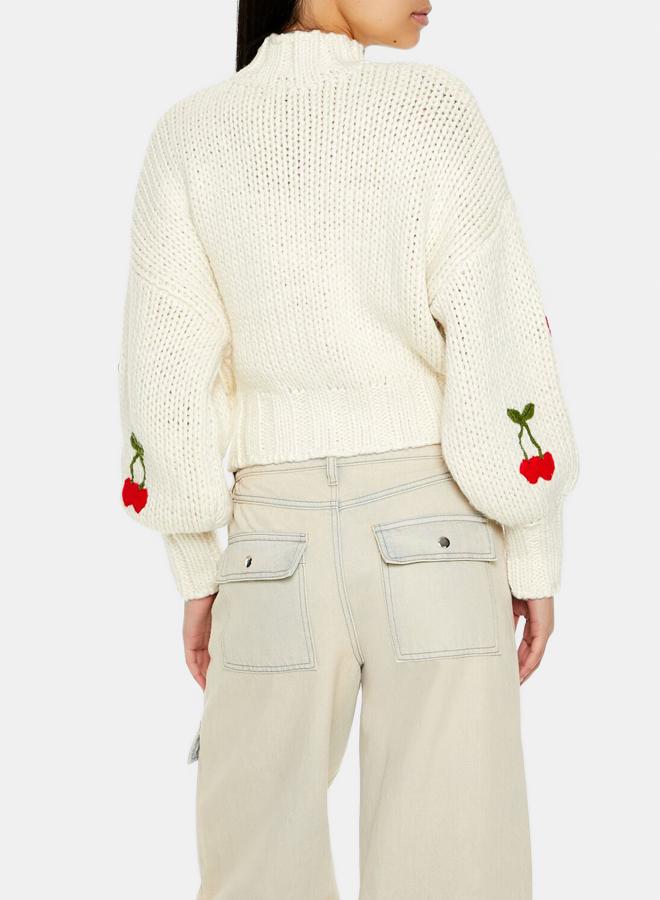 FOREVER 21 Cherry Mock Neck Sweater  - Image 2