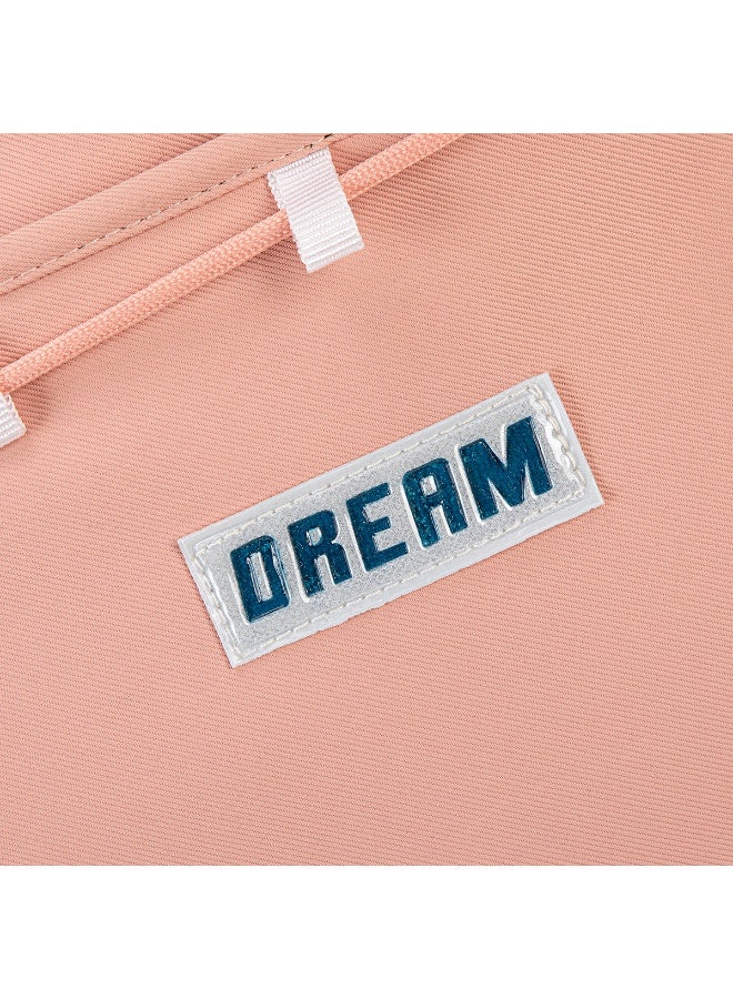Dream School Bag M23 Aesthetic Pink School Tote Bag with Crossbody Strap & Bear Charm - Large Capacity, Waterproof Shoulder Bag for College Students & Travel - Image 5