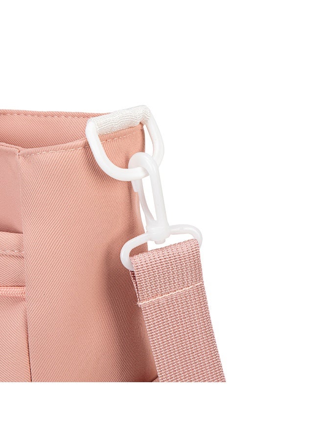 Dream School Bag M23 Aesthetic Pink School Tote Bag with Crossbody Strap & Bear Charm - Large Capacity, Waterproof Shoulder Bag for College Students & Travel - Image 3