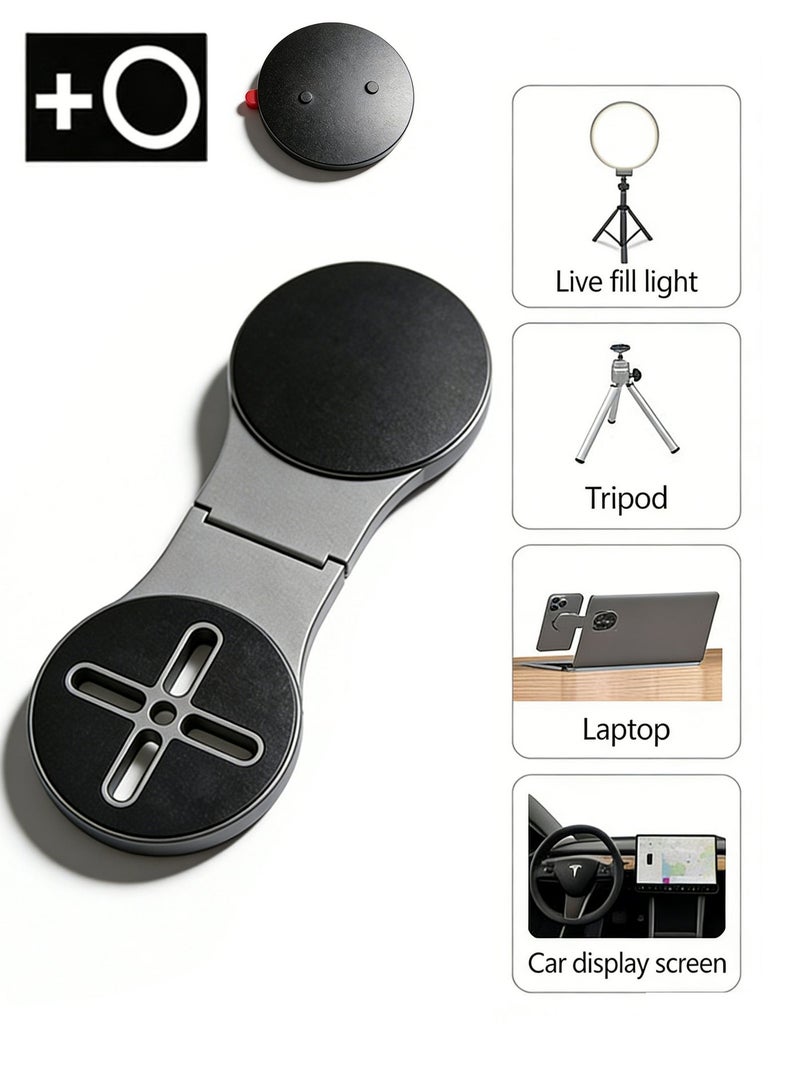 ESSAGER Magnetic Phone Holder for Laptop, Desktop Monitor Side Mount | Desktop, Wall-Mountable & Tripod Compatible | 46.1g Aluminum Alloy for MagSafe iPhone & Android - Image 5