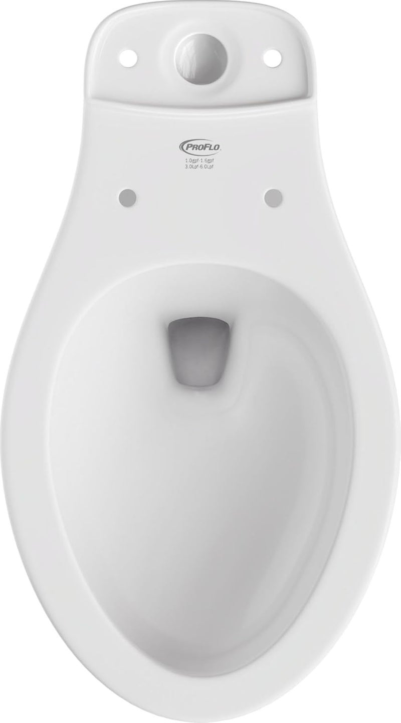 PROFLO PF1401T Jerritt Elongated Toilet Bowl Only - White - Image 2