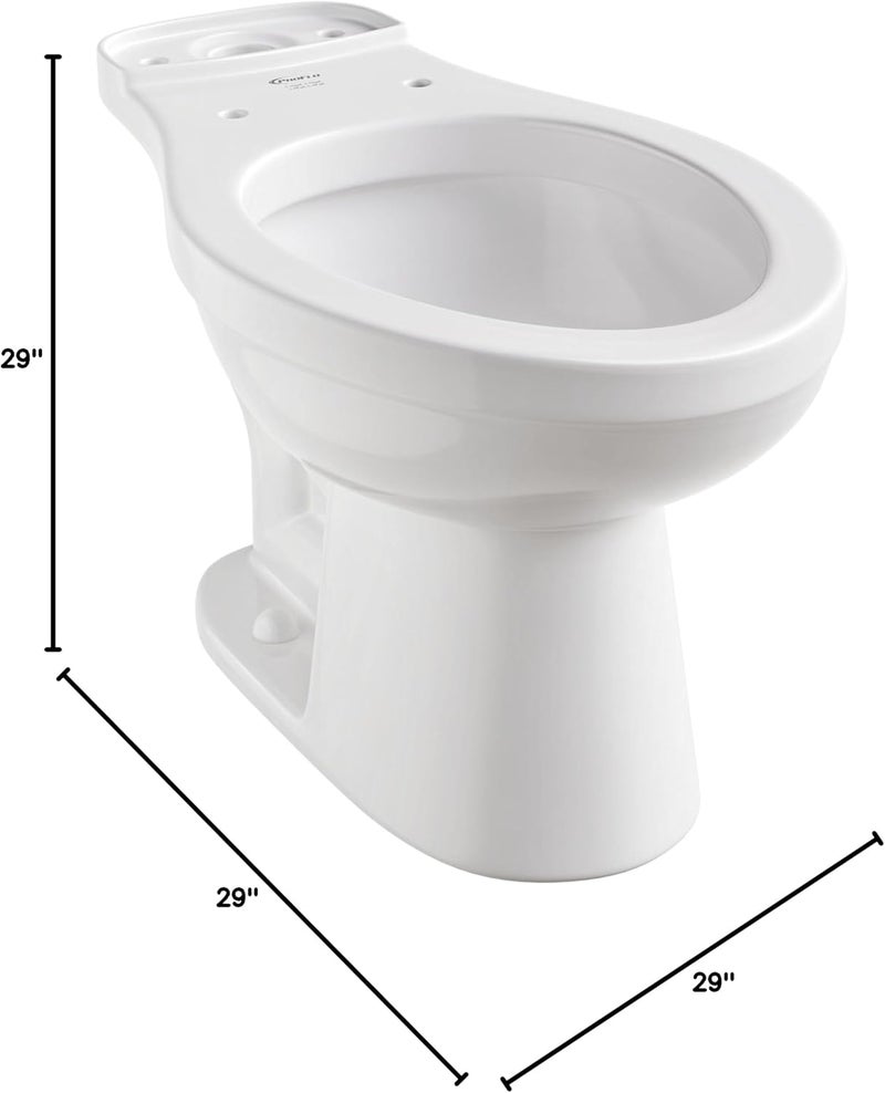 PROFLO PF1401T Jerritt Elongated Toilet Bowl Only - White - Image 4